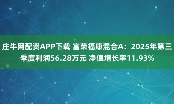 庄牛网配资APP下载 富荣福康混合A：2025年第三季度利润56.28万元 净值增长率11.93%