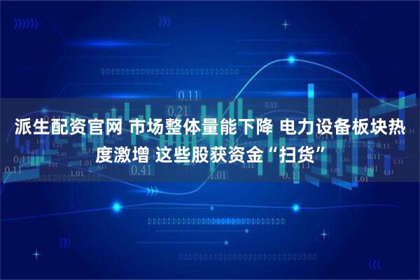 派生配资官网 市场整体量能下降 电力设备板块热度激增 这些股获资金“扫货”