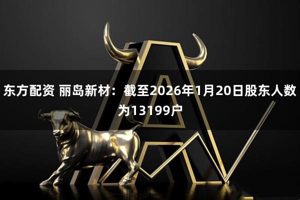 东方配资 丽岛新材：截至2026年1月20日股东人数为13199户