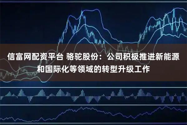 信富网配资平台 骆驼股份：公司积极推进新能源和国际化等领域的转型升级工作