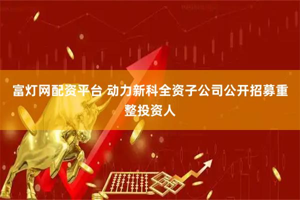 富灯网配资平台 动力新科全资子公司公开招募重整投资人